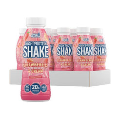 High Protein Shake, Strawberries & Cream - 8 x 330 ml. - Sense42 Beauty and Health