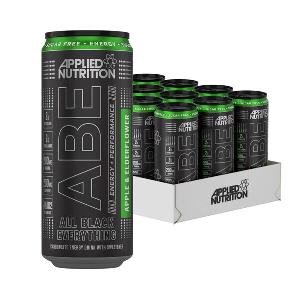 ABE Energy + Performance Cans, Apple & Elderflower - 12 x 330 ml. - Sense42 Beauty and Health
