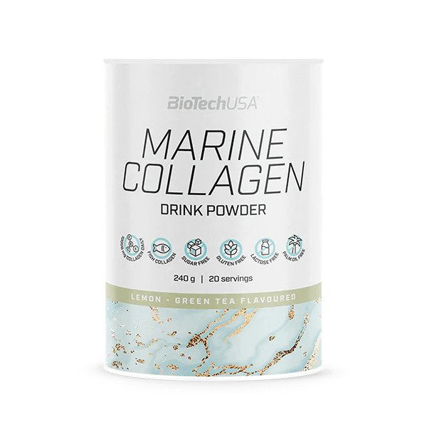 BioTechUSA Marine Collagen Lemon-Green Tea - 240g - Sense42 Beauty and Health