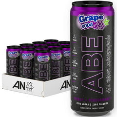 ABE Energy + Performance Cans, Grape Soda - 12 x 330 ml. - Sense42 Beauty and Health