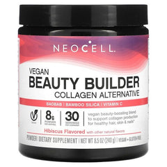 Vegan Beauty Builder Collagen Alternative, Hibiscus - 240g - Sense42 Beauty and Health