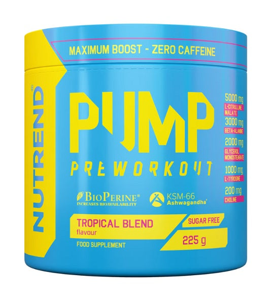 Pump Pre-Workout, Tropical Blend - 225g - Sense42 Beauty and Health