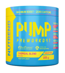 Pump Pre-Workout, Tropical Blend - 225g - Sense42 Beauty and Health