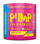Pump Pre-Workout, Berry Splash - 225g - Sense42 Beauty and Health