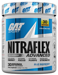Nitraflex Advanced, Blue Raspberry - 300g - Sense42 Beauty and Health