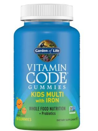 Vitamin Code Kids Multi with Iron Gummies, Orange - 90 gummies - Sense42 Beauty and Health