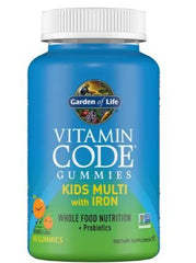 Vitamin Code Kids Multi with Iron Gummies, Orange - 90 gummies - Sense42 Beauty and Health