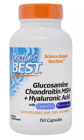 Glucosamine Chondroitin MSM + Hyaluronic Acid - 150 caps - Sense42 Beauty and Health