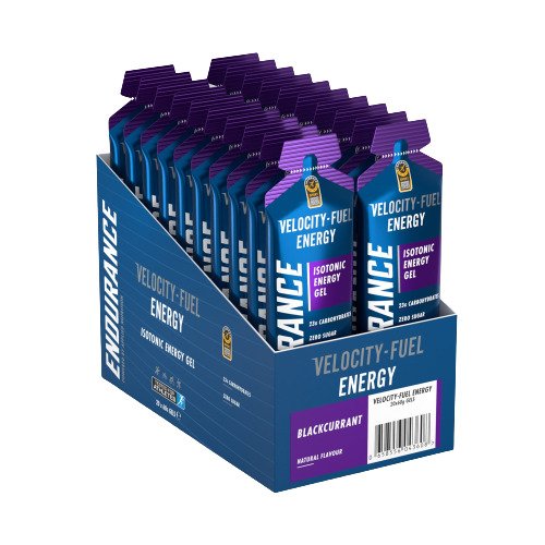 Endurance Energy Isotonic Energy Gel, Blackcurrant - 20 x 60g - Sense42 Beauty and Health