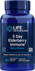 5 Day Elderberry Immune, Berry - 40 chewable tabs - Sense42 Beauty and Health
