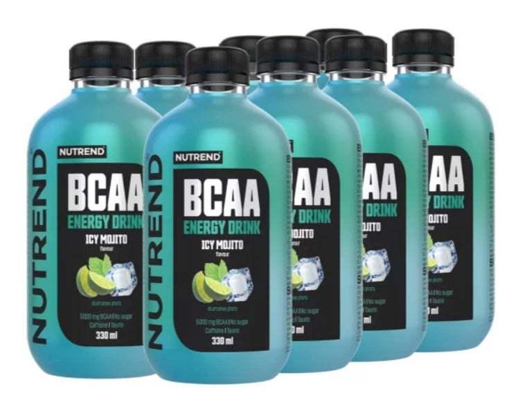 BCAA Energy Drink, Icy Mojito - 8 x 330 ml. - Sense42 Beauty and Health