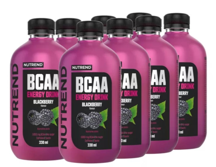 BCAA Energy Drink, Blackberry - 8 x 330 ml. - Sense42 Beauty and Health