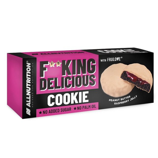 Fitking Delicious Cookie, Peanut Butter Raspberry Jelly - 128g - Sense42 Beauty and Health