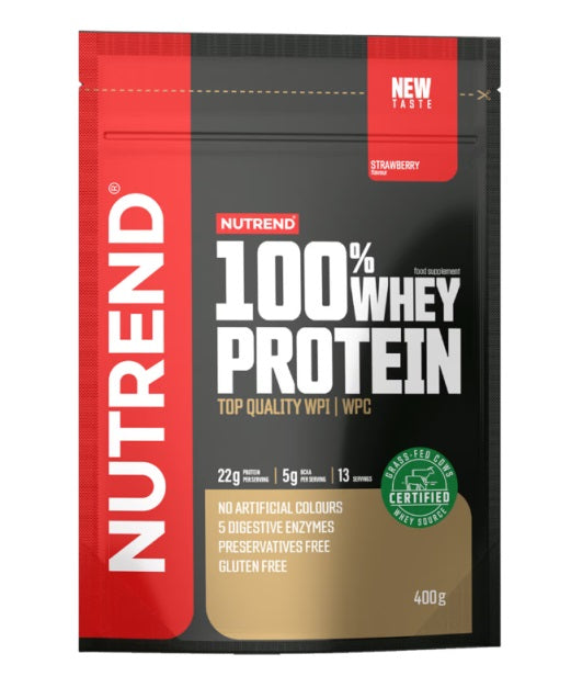100% Whey Protein, Strawberry - 400g - Sense42 Beauty and Health
