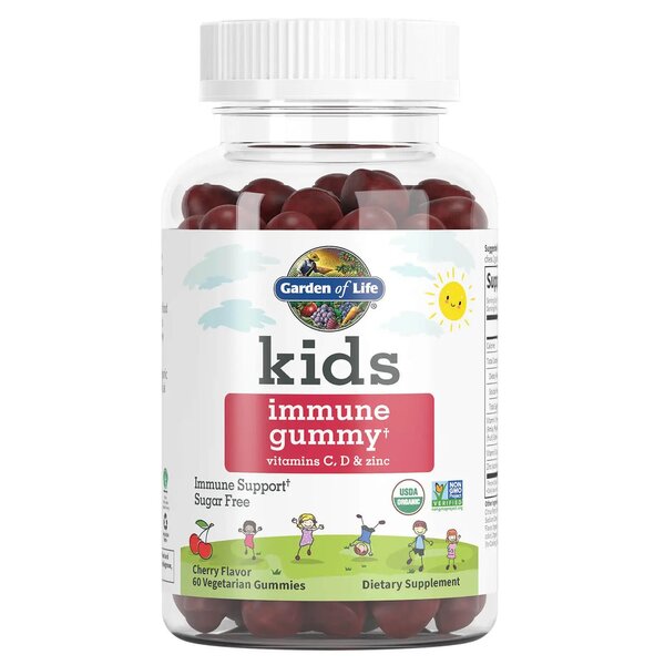 Kids Immune Gummy, Cherry - 60 vegetarian gummies - Sense42 Beauty and Health