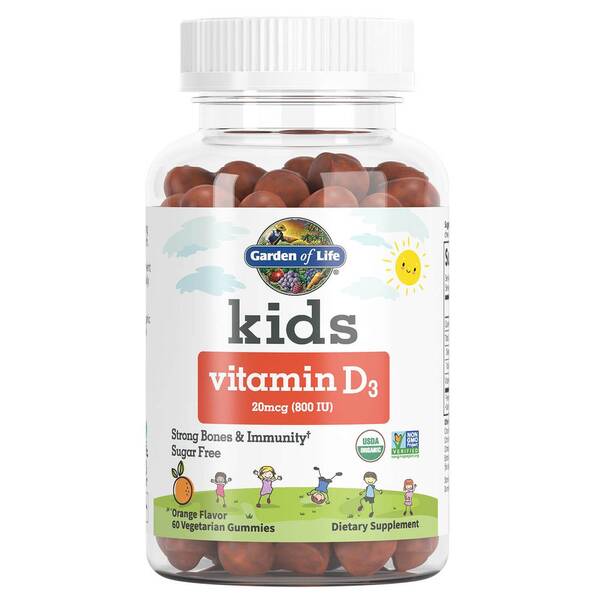 Kids Vitamin D3, Orange - 60 vegetarian gummies - Sense42 Beauty and Health