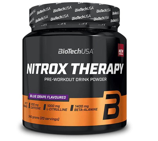 BioTechUSA Nitrox Therapy Blue Grape (EAN 5999076253548) - 340g - Sense42 Beauty and Health