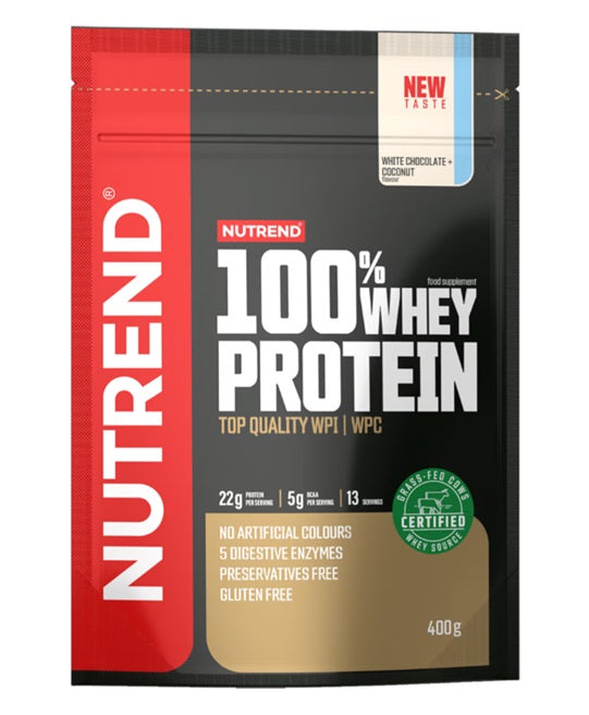 100% Whey Protein, White Chocolate + Coconut - 400g - Sense42 Beauty and Health