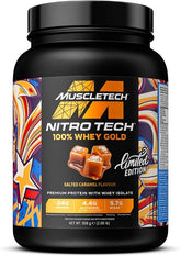 Nitro-Tech 100% Whey Gold, Salted Caramel - 908g - Sense42 Beauty and Health
