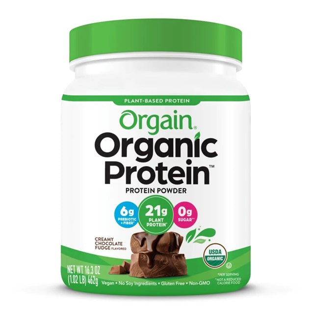 Organic Protein, Creamy Chocolate Fudge - 462g - Sense42 Beauty and Health