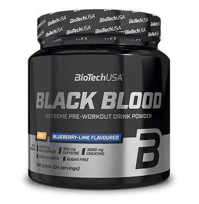 BioTechUSA Black Blood NOX+, Blueberry-Lime - 340g - Sense42 Beauty and Health