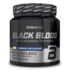 BioTechUSA Black Blood NOX+, Blueberry-Lime - 340g - Sense42 Beauty and Health