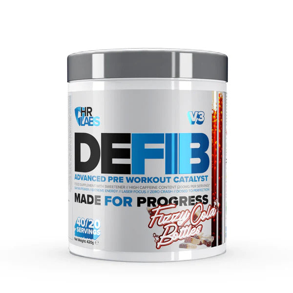Defib V3 - Advanced Pre Workout Catalyst, Fizzy Cola Bottles - 420g - Sense42 Beauty and Health
