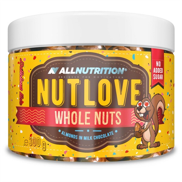 Nutlove Whole Nuts, Almonds in Milk Chocolate - 300g - Sense42 Beauty and Health
