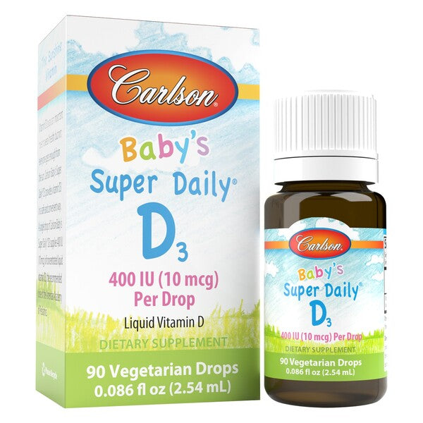 Baby's Super Daily D3, 400 IU - 2.54 ml. - Sense42 Beauty and Health