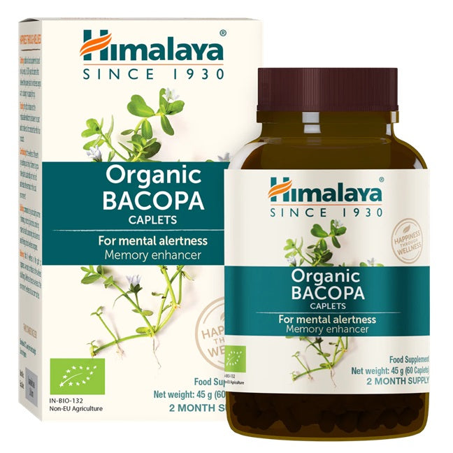 Organic Bacopa - 60 caplets - Sense42 Beauty and Health