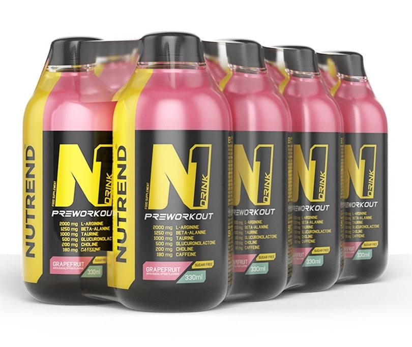 N1 Drink, Grapefruit with Eucalyptus - 8 x 330 ml. - Sense42 Beauty and Health