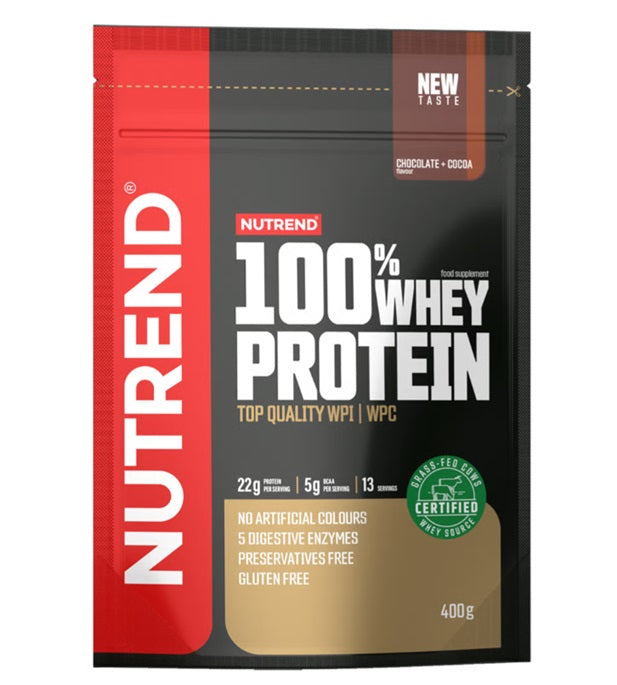 100% Whey Protein, Chocolate + Cocoa - 400g - Sense42 Beauty and Health