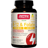 Methyl B-12 & Methyl Folate, Lemon - 100 chewable tabs - Sense42 Beauty and Health