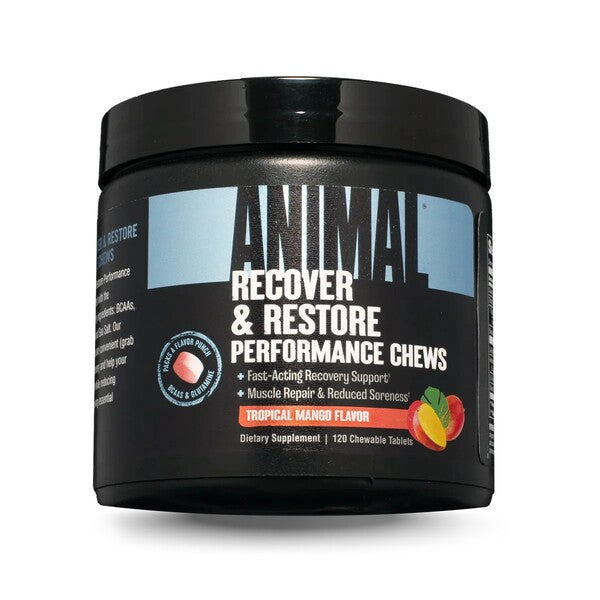 Recover & Restore Performance Chews, Tropical Mango - 120 chewable tabs - Sense42 Beauty and Health
