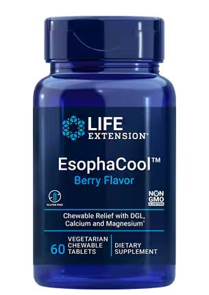 EsophaCool, Berry (EAN 737870203315) - 60 vegetarian chewable tabs - Sense42 Beauty and Health
