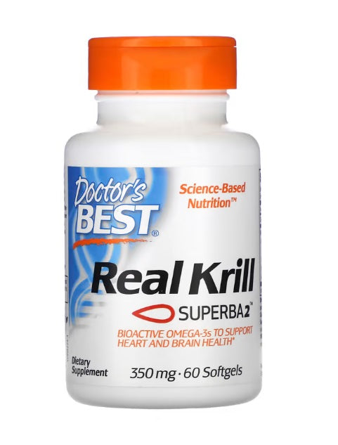 Doctor's Best Real Krill 350mg - 60 softgels - Sense42 Beauty and Health