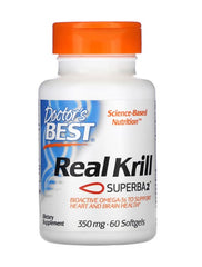 Doctor's Best Real Krill 350mg - 60 softgels - Sense42 Beauty and Health