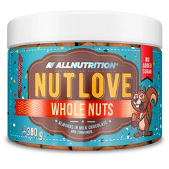 Nutlove Whole Nuts, Almonds in Milk Chocolate and Cinnamon - 300g - Sense42 Beauty and Health