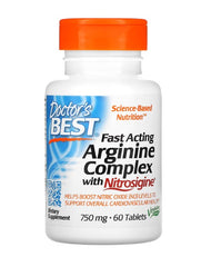 Fast Acting Arginine Complex with Nitrosigine, 750mg - 60 tablets - Sense42 Beauty and Health