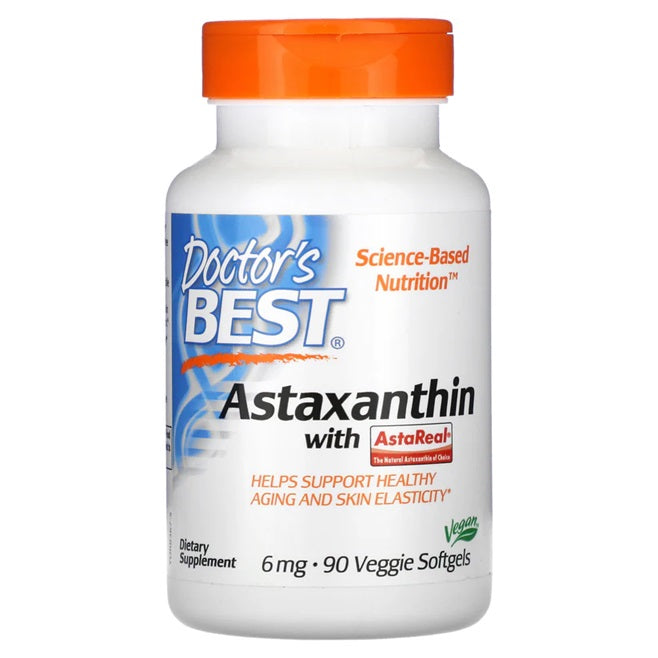 Astaxanthin with AstaReal, 6mg - 90 veggie softgels - Sense42 Beauty and Health
