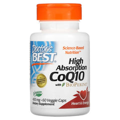 High Absorption CoQ10 with BioPerine, 400mg - 60 vcaps - Sense42 Beauty and Health