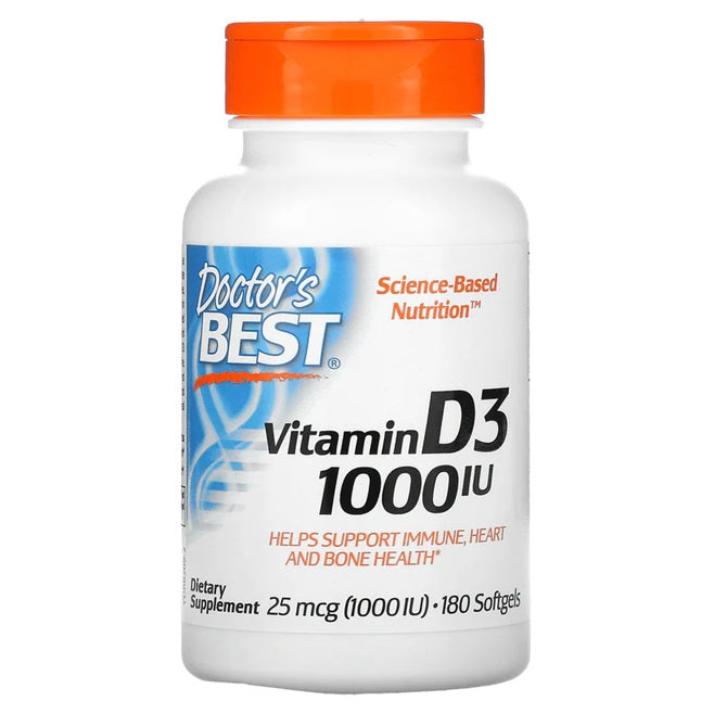 Vitamin D3, 1000 IU - 180 softgels - Sense42 Beauty and Health