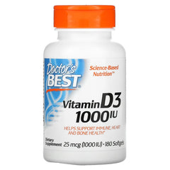 Vitamin D3, 1000 IU - 180 softgels - Sense42 Beauty and Health