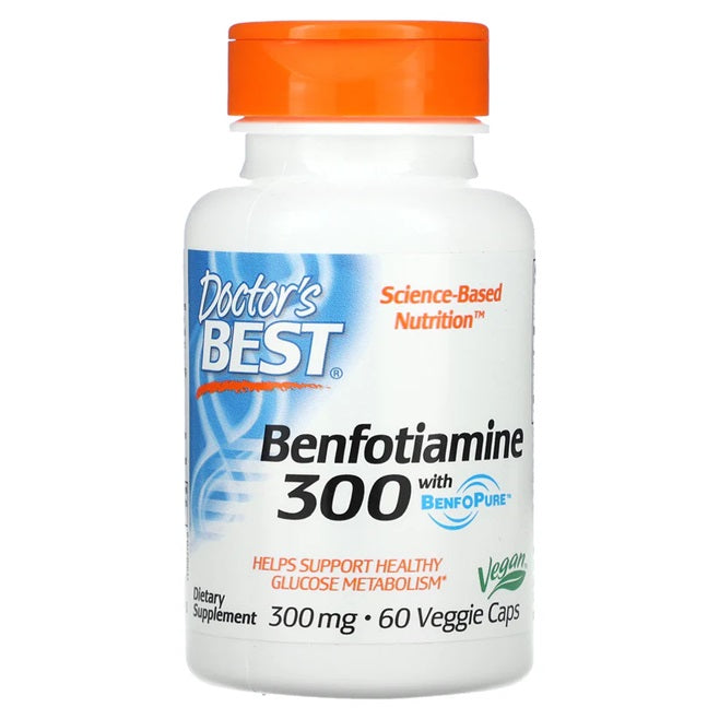 Benfotiamine with BenfoPure, 300mg - 60 vcaps - Sense42 Beauty and Health