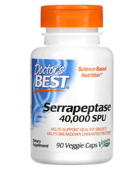 Serrapeptase, 40 000 SPU - 90 vcaps - Sense42 Beauty and Health