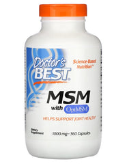 MSM with OptiMSM, 1000mg - 360 caps - Sense42 Beauty and Health