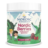 Nordic Berries Multivitamin, Cherry Berry - 120 gummy berries - Sense42 Beauty and Health