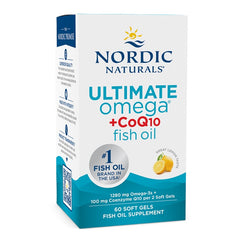 Ultimate Omega + CoQ10, 1280mg Lemon (EAN 768990891151) - 60 softgels - Sense42 Beauty and Health