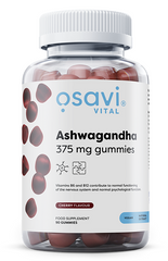 Ashwagandha 375mg Gummies," Cherry - 90 gummies - Sense42 Beauty and Health