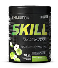 Skill Nutrition Skill Pre-Workout, Green Apple - 400g